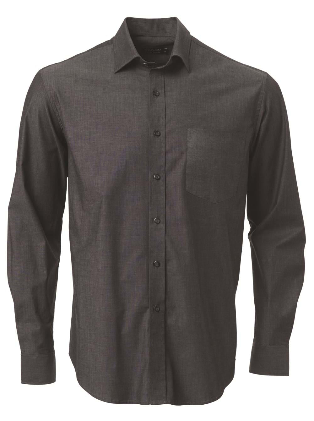 Mens Avery K238 L/S Shirt - Slate-0