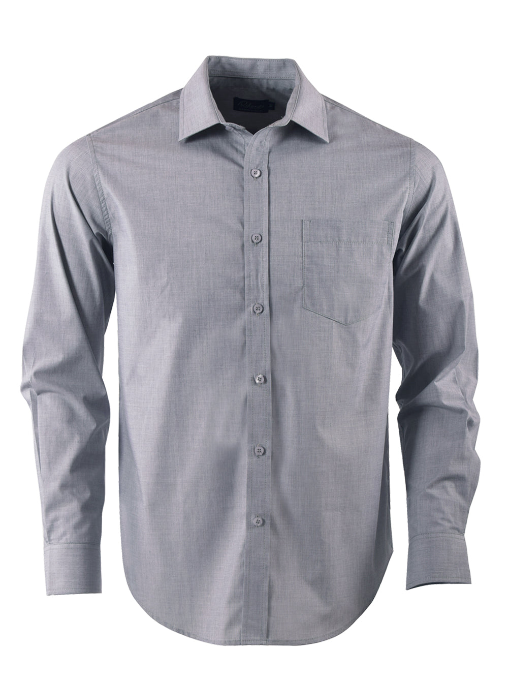 Mens Ellis K255 L/S Shirt - Silver Grey-0