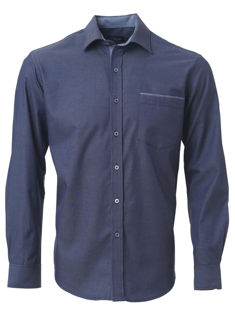 Mens Miller K243 L/S Shirt - Indigo-0