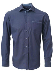 Mens Miller K243 L/S Shirt - Indigo-0