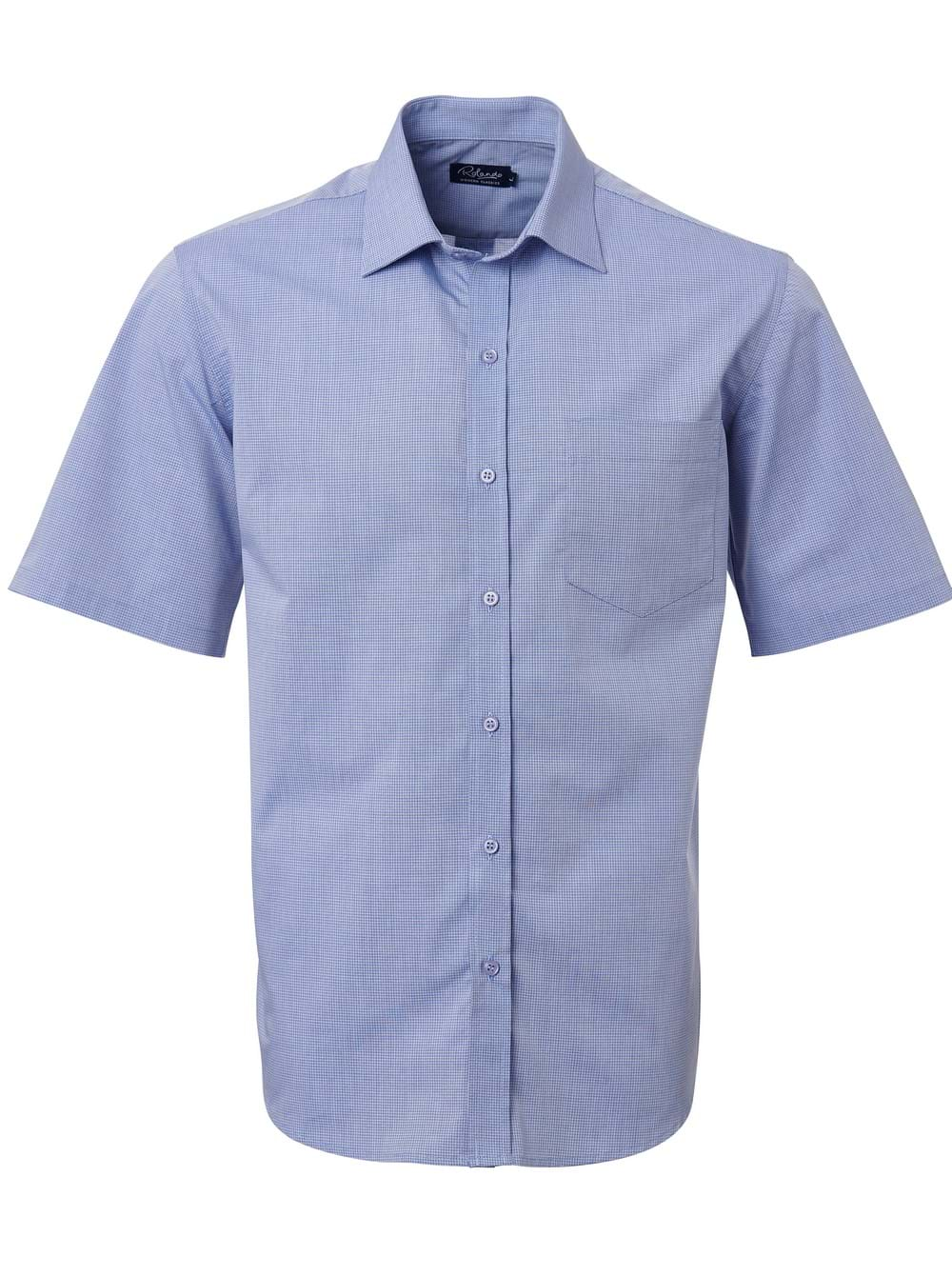 Mens K215 S/S Shirt - Indigo-0