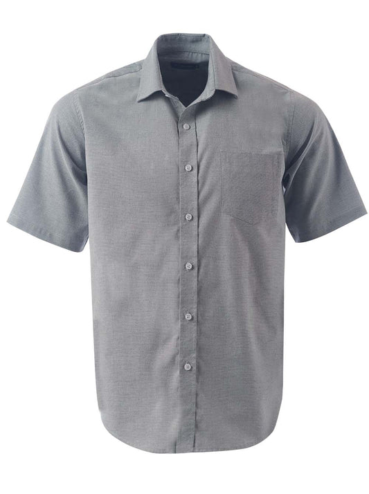 Mens Tate Oxford K373 S/S Shirt - Grey