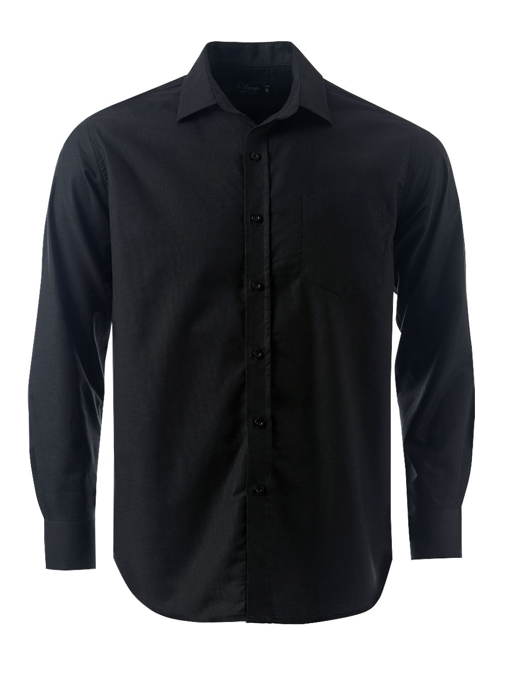 Mens Tate Oxford K373 L/S Shirt - Black-0