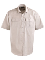 Mens Forrest S/S Shirt - Stone-0