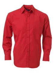 Mens P070 L/S Shirt - Red-0