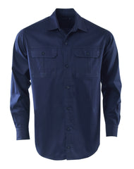 Mens Forrest L/S Shirt - Navy-0