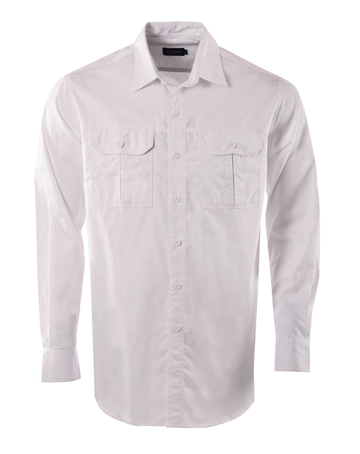 Mens Forrest L/S Shirt - White-0