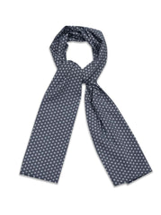 Ladies Scarf Stars Print - Navy-0