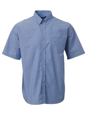 Mens K121 Stripe S/S Shirt - Navy/Sky-0