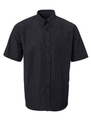 Mens K202 Stripe S/S Shirt - Black-0