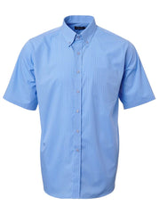 Mens K202 Stripe S/S Shirt - Powder blue-0