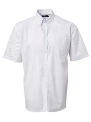 Mens K202 Stripe S/S Shirt - White-0