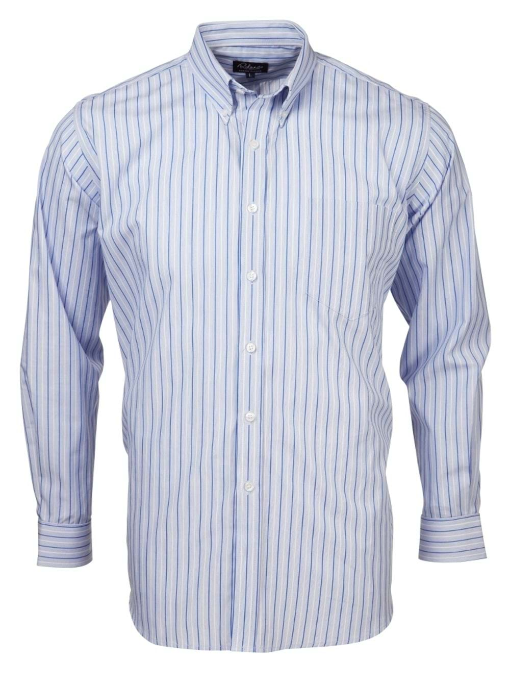 Mens K210 L/S Shirt - Blue/White-0