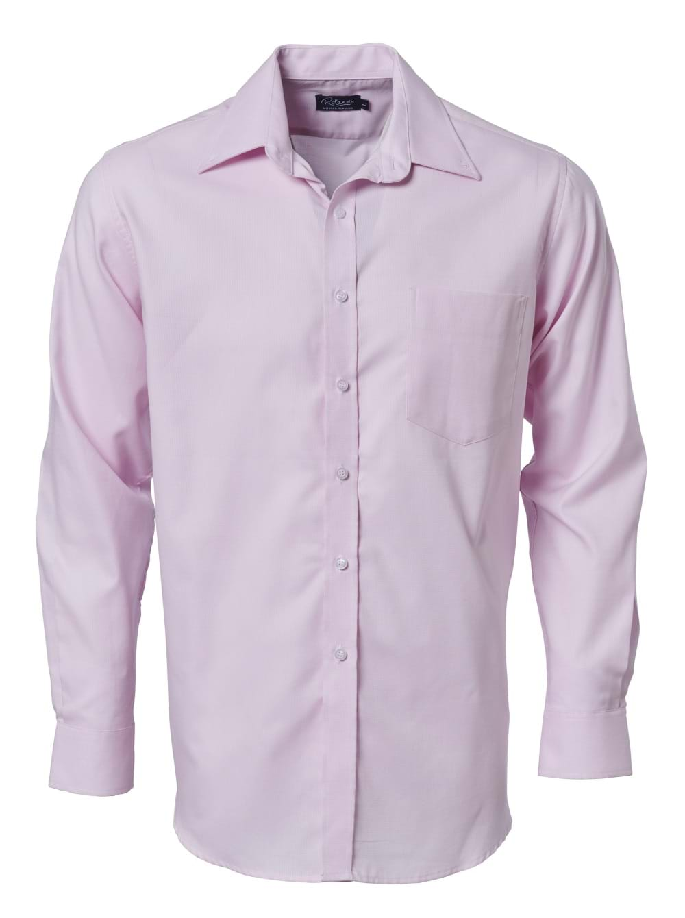 Mens Oxford K373 L/S Shirt - Pink-0