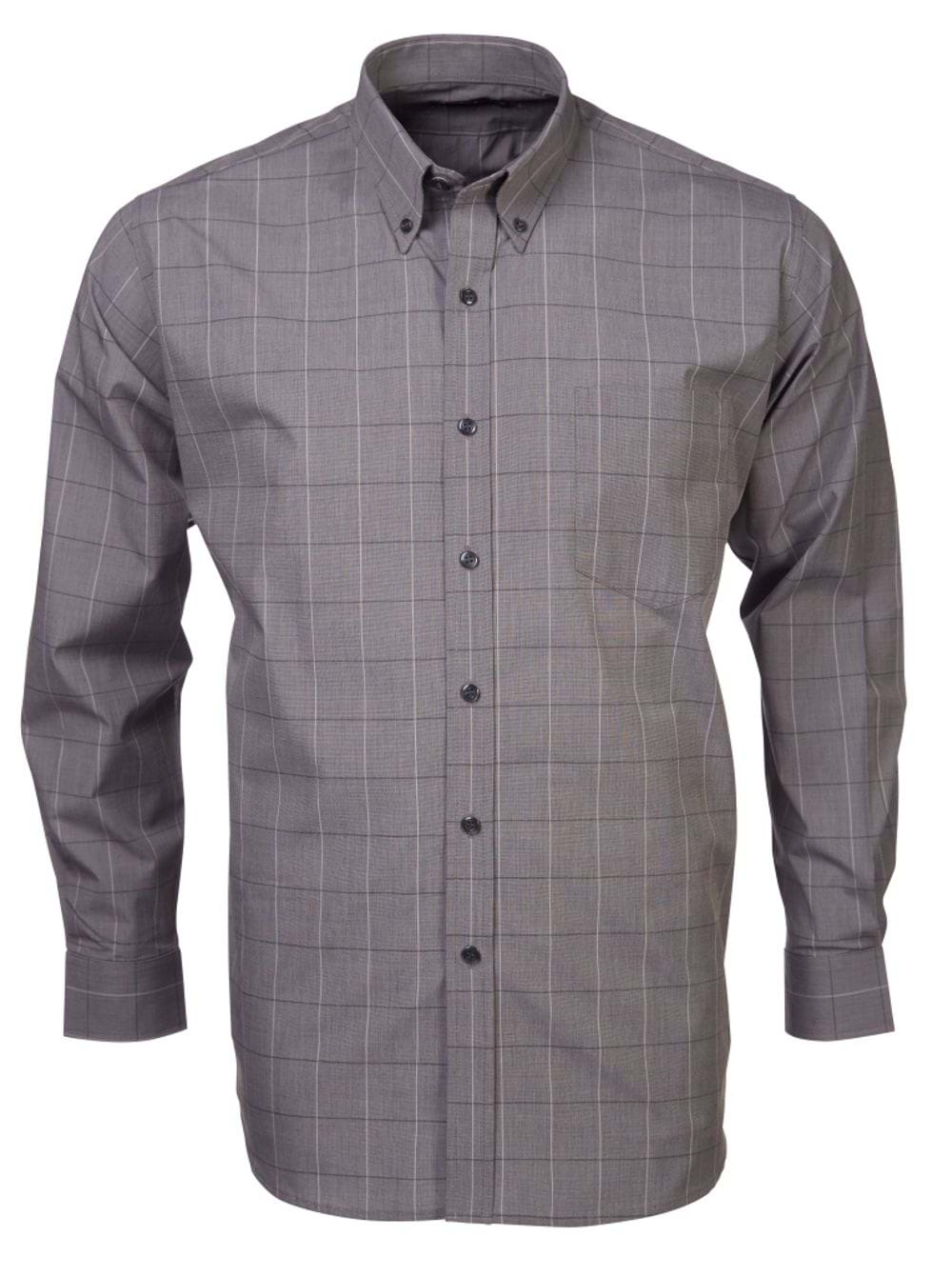 Mens S11 L/S Shirt - Charcoal-0