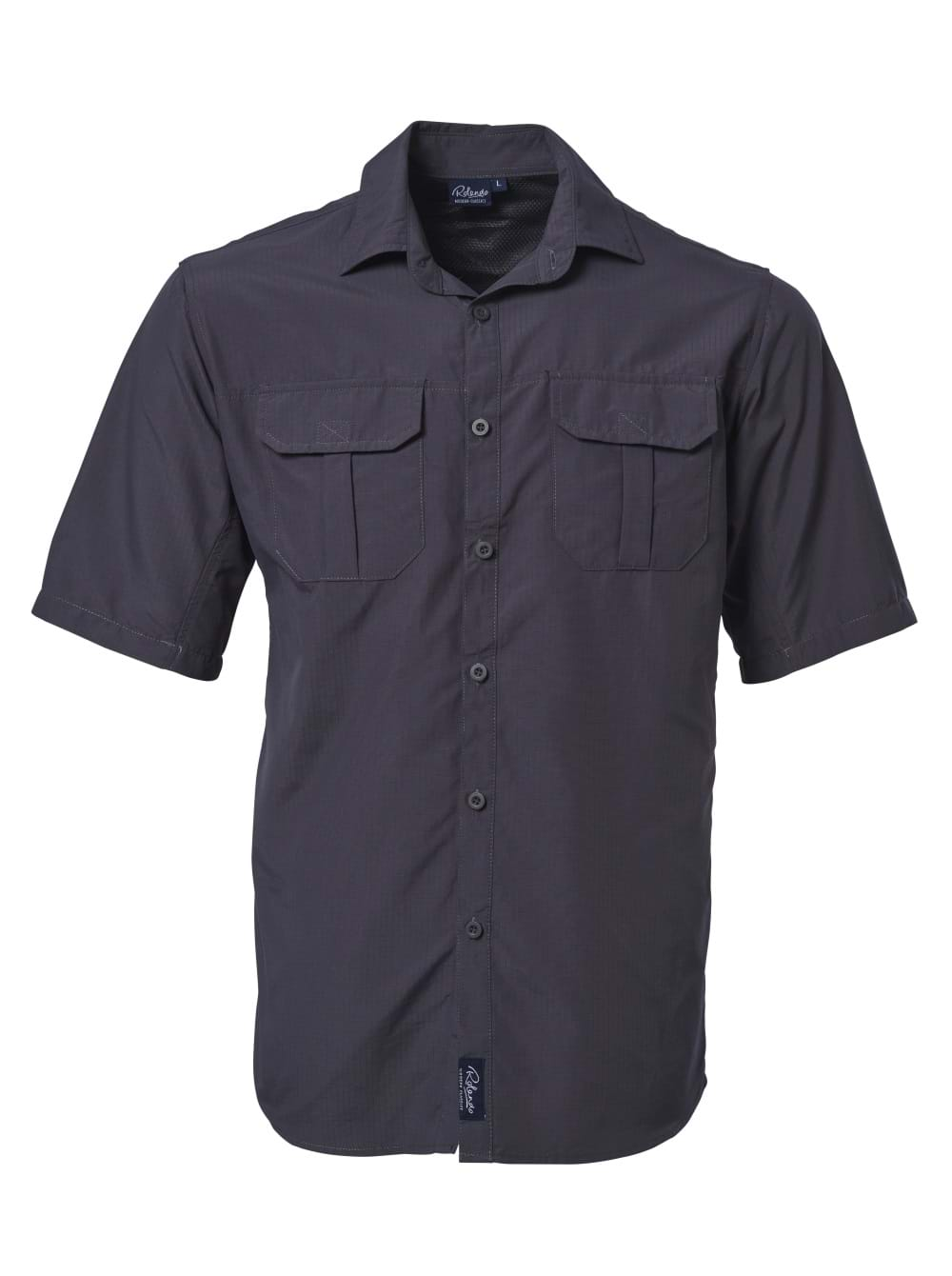 Mens K224 S/S Shirt - Charcoal-0