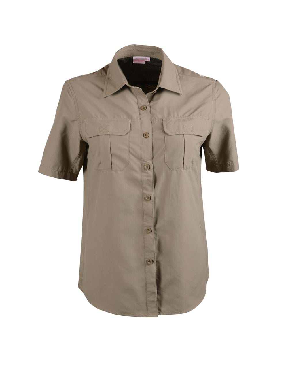 Ladies Safari S/S Blouse - Khaki-0