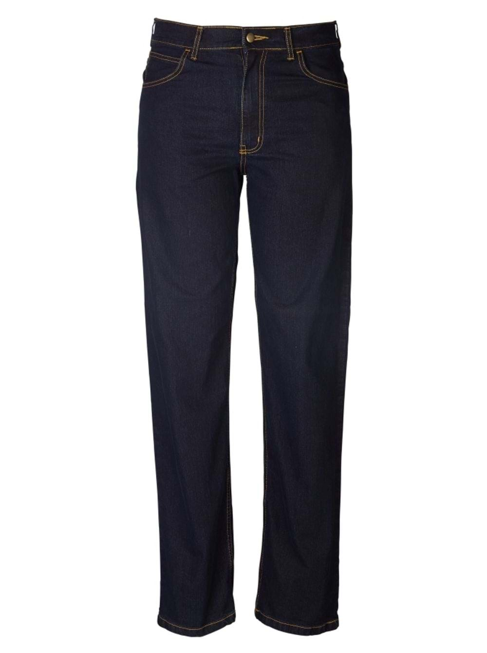 Mens Stretch Denim Jeans - Blue/Black-0