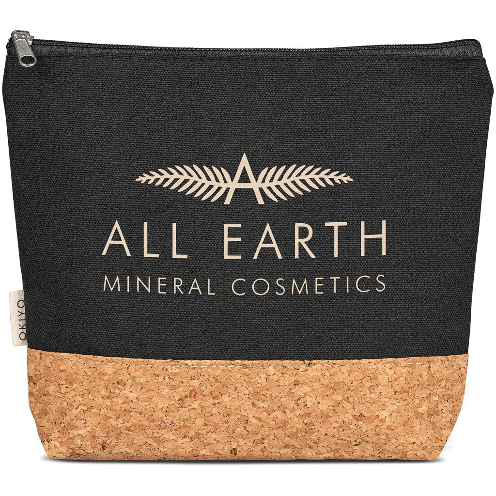Okiyo Koruku Cork & Cotton Cosmetic Bag-0