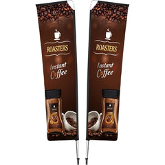 Legend 3M Sublimated Telescopic Double-Sided Flying Banner - 1 complete unit-0