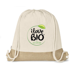 Okiyo Bijin Jute & Cotton Drawstring Bag-0