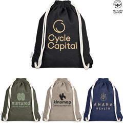 Okiyo Kinchaku Recycled Canvas Drawstring Bag-0