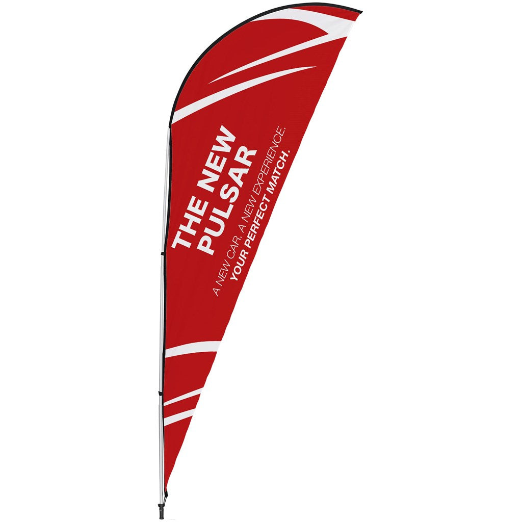 Legend 2M Sublimated Sharkfin Double-Sided Flying Banner - 1 complete unit-1