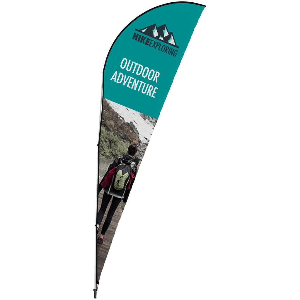 Legend 4M Sublimated Sharkfin Double-Sided Flying Banner - 1 complete unit-1