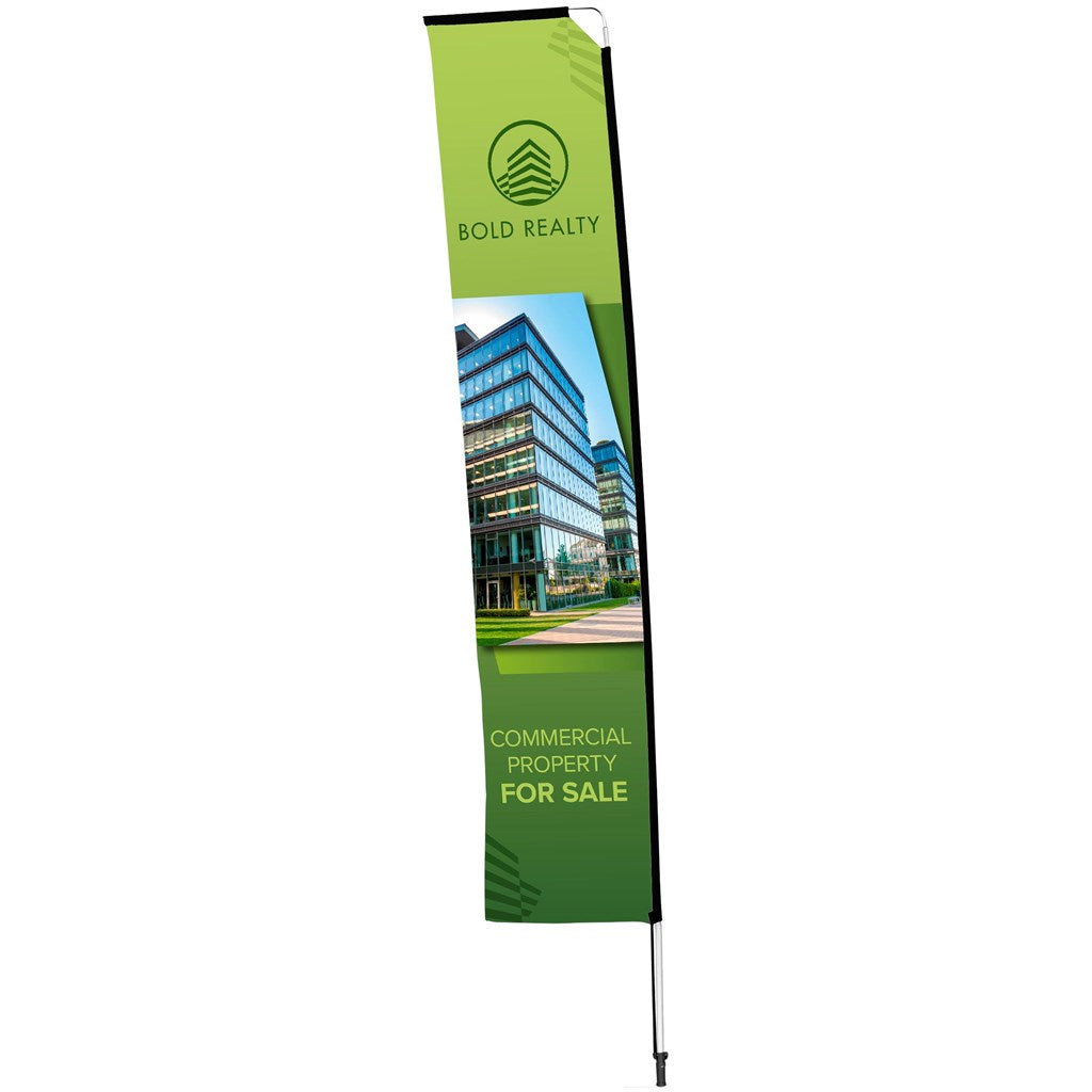 Legend 4M Sublimated Telescopic Double-Sided Flying Banner - 1 complete unit-3