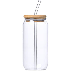 Okiyo Natsu Glass & Bamboo Tumbler & Straw - 500ml-2