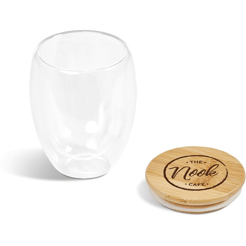 Okiyo Moco Glass & Bamboo Double-Wall Cup - 350ml-7