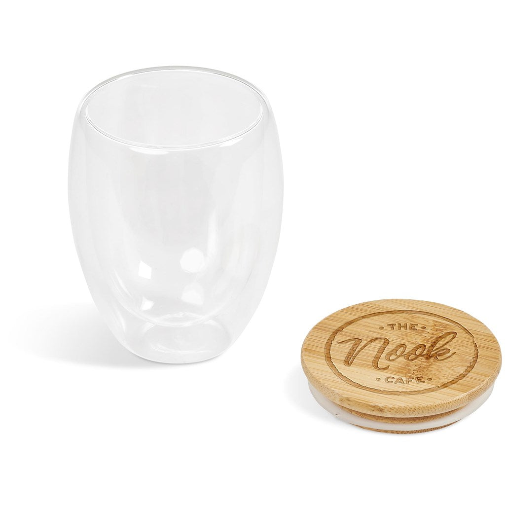 Okiyo Moco Glass & Bamboo Double-Wall Cup - 350ml-4