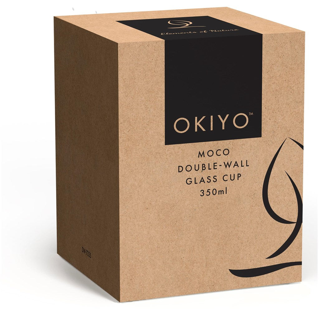 Okiyo Moco Glass & Bamboo Double-Wall Cup - 350ml-9