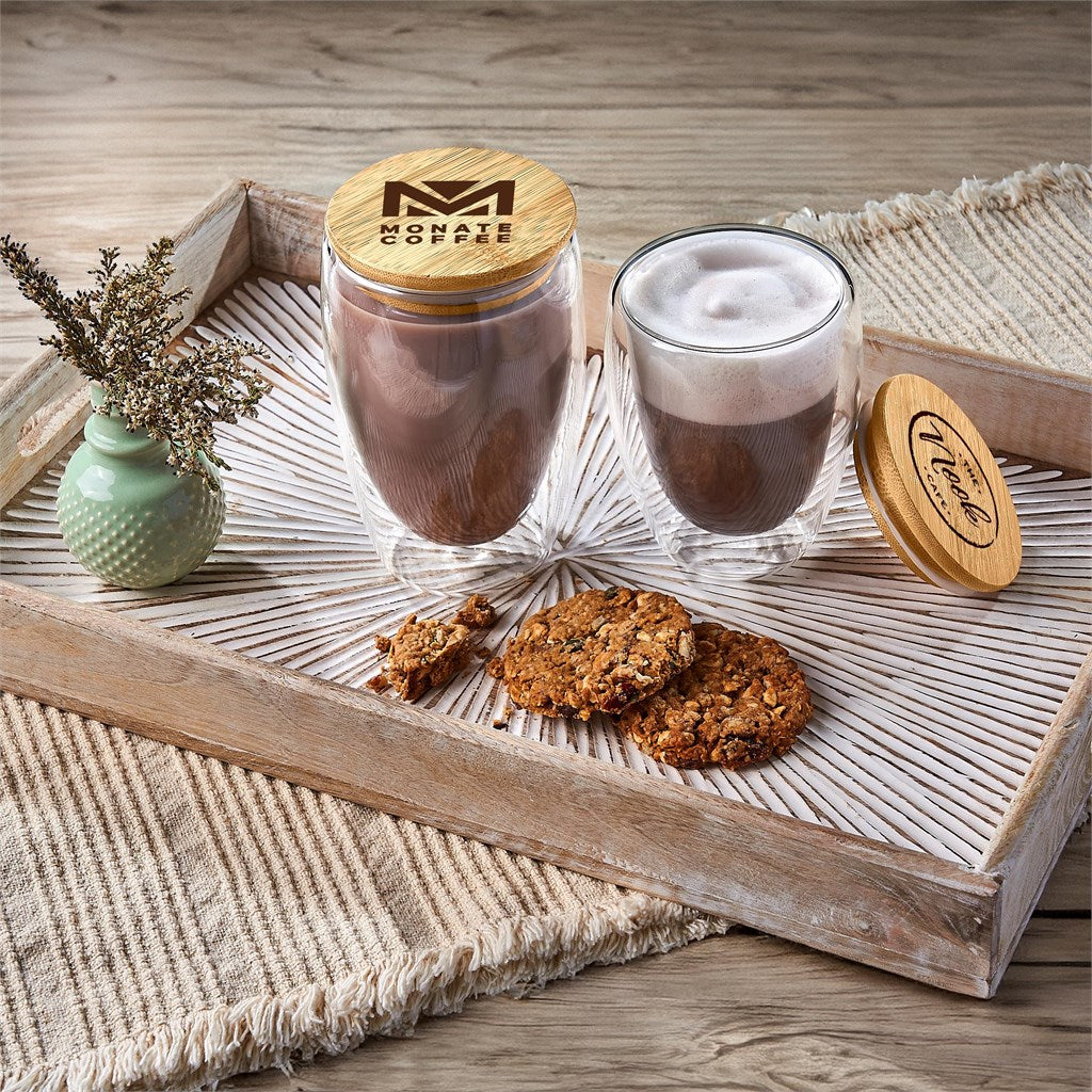Okiyo Moco Glass & Bamboo Double-Wall Cup - 350ml-15