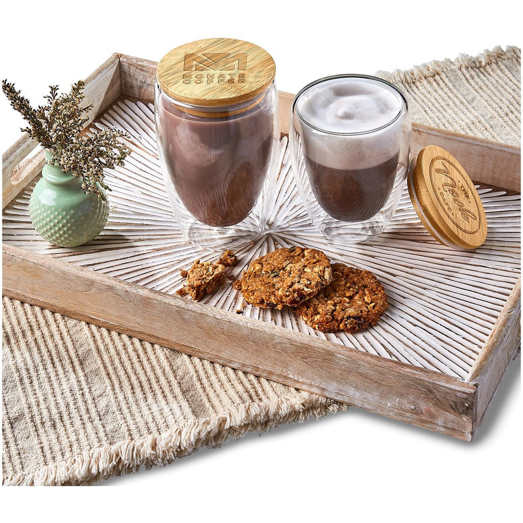 Okiyo Moco Glass & Bamboo Double-Wall Cup - 350ml-13