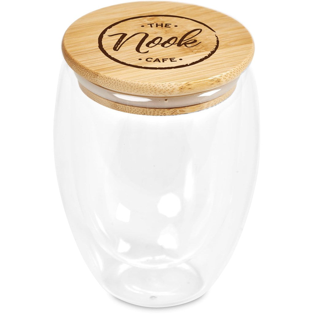 Okiyo Moco Glass & Bamboo Double-Wall Cup - 350ml-17