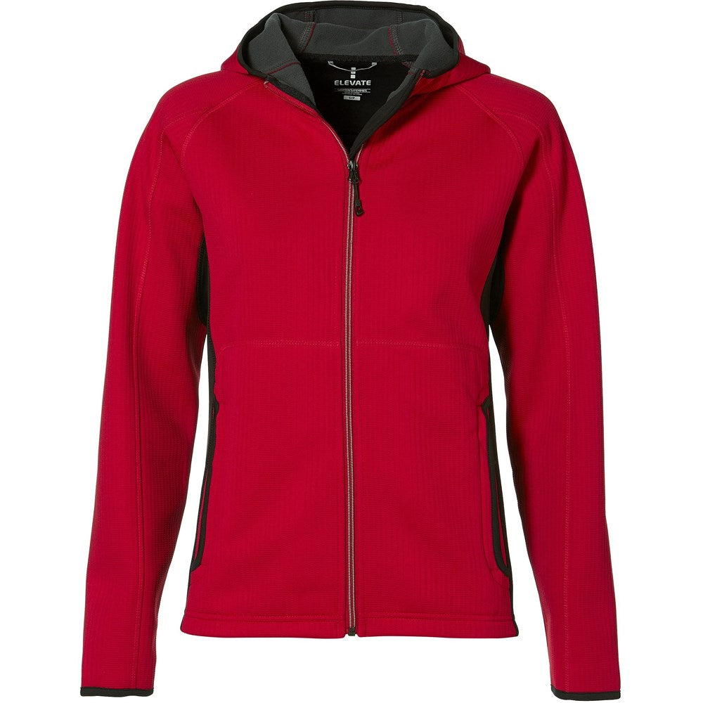 Ladies Ferno Bonded Knit Jacket - Red-0