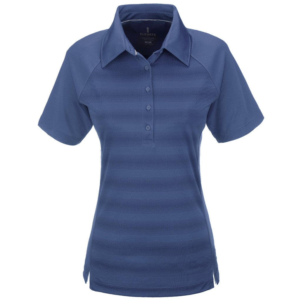 Ladies Shimmer Golf Shirt - Blue-0