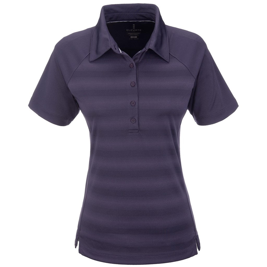 Ladies Shimmer Golf Shirt - Purple-0