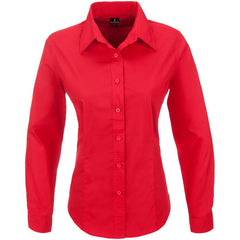 Ladies Long Sleeve Preston Shirt - Red-0