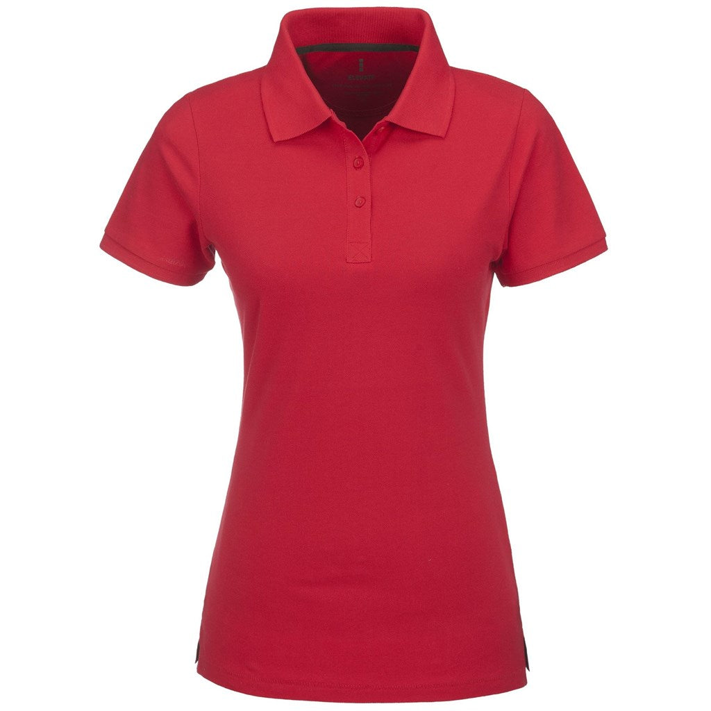 Ladies Calgary Golf Shirt - Red-0