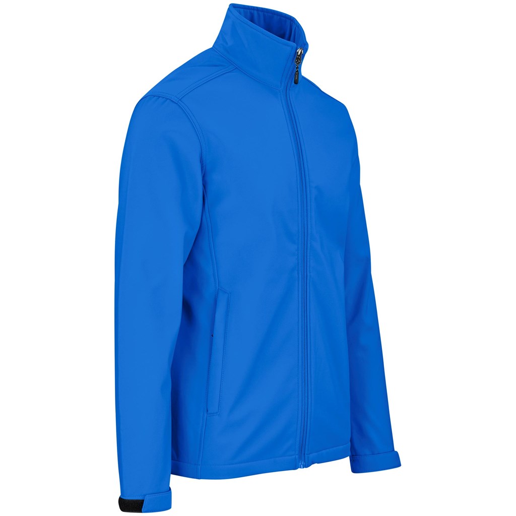 Mens Maxson Softshell Jacket - Blue-2