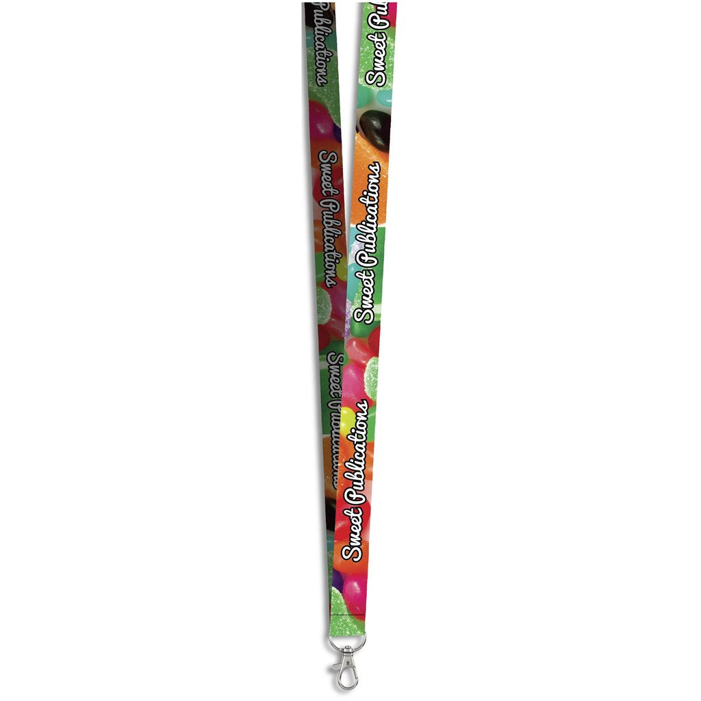 Snap Hook Clip Double-Sided Sublimation Satin Lanyard-3