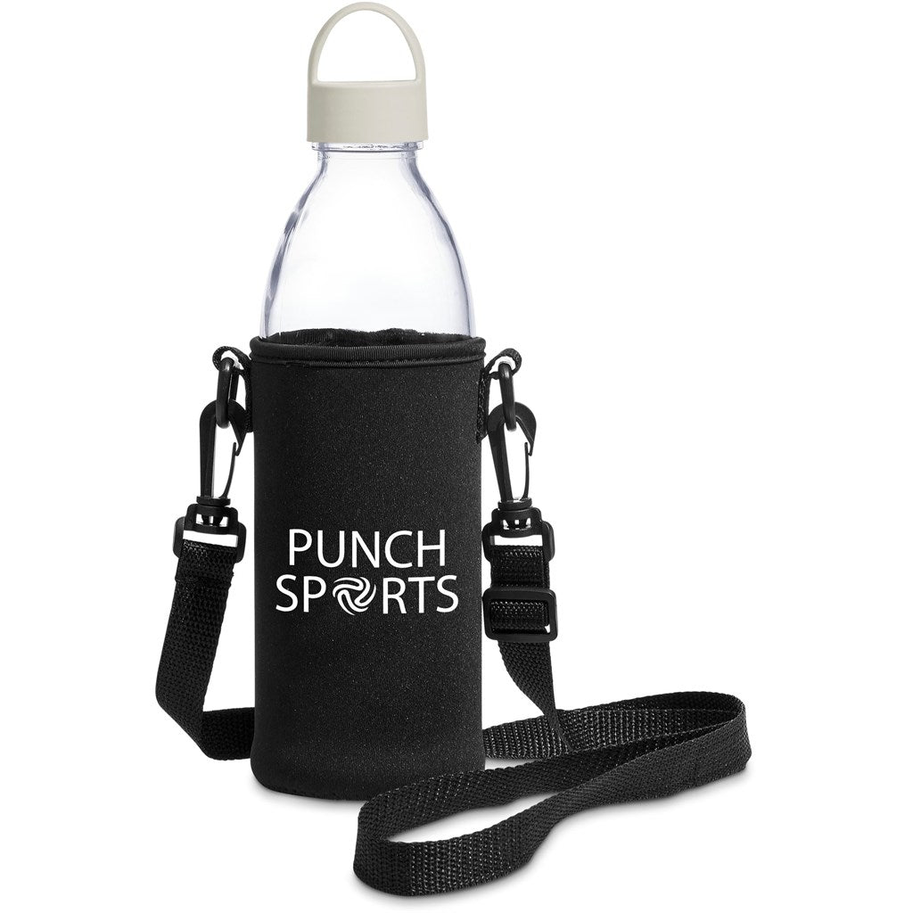 Kooshty Hands-Free Glass Water Bottle – 850ml - Cream-0