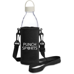 Kooshty Hands-Free Glass Water Bottle – 850ml - Cream-0