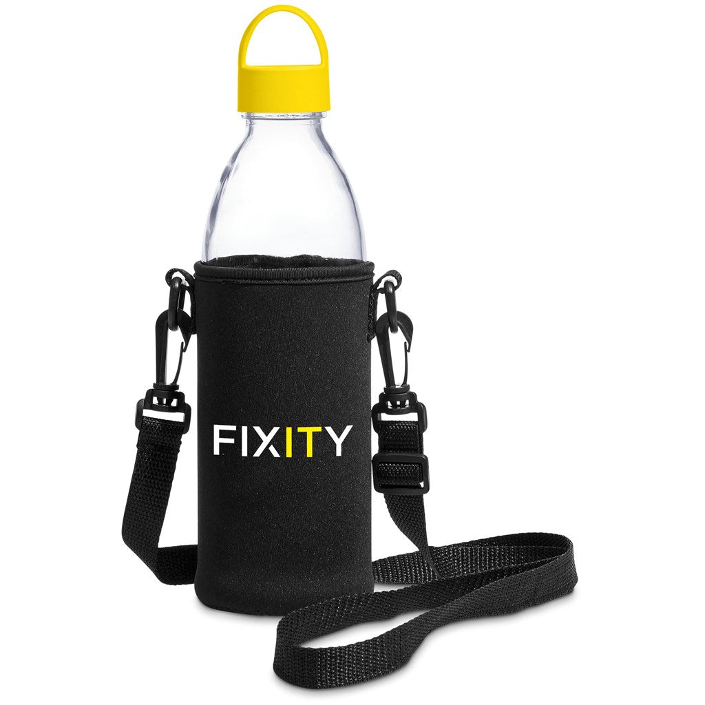 Kooshty Hands-Free Glass Water Bottle – 850ml - Yellow-2