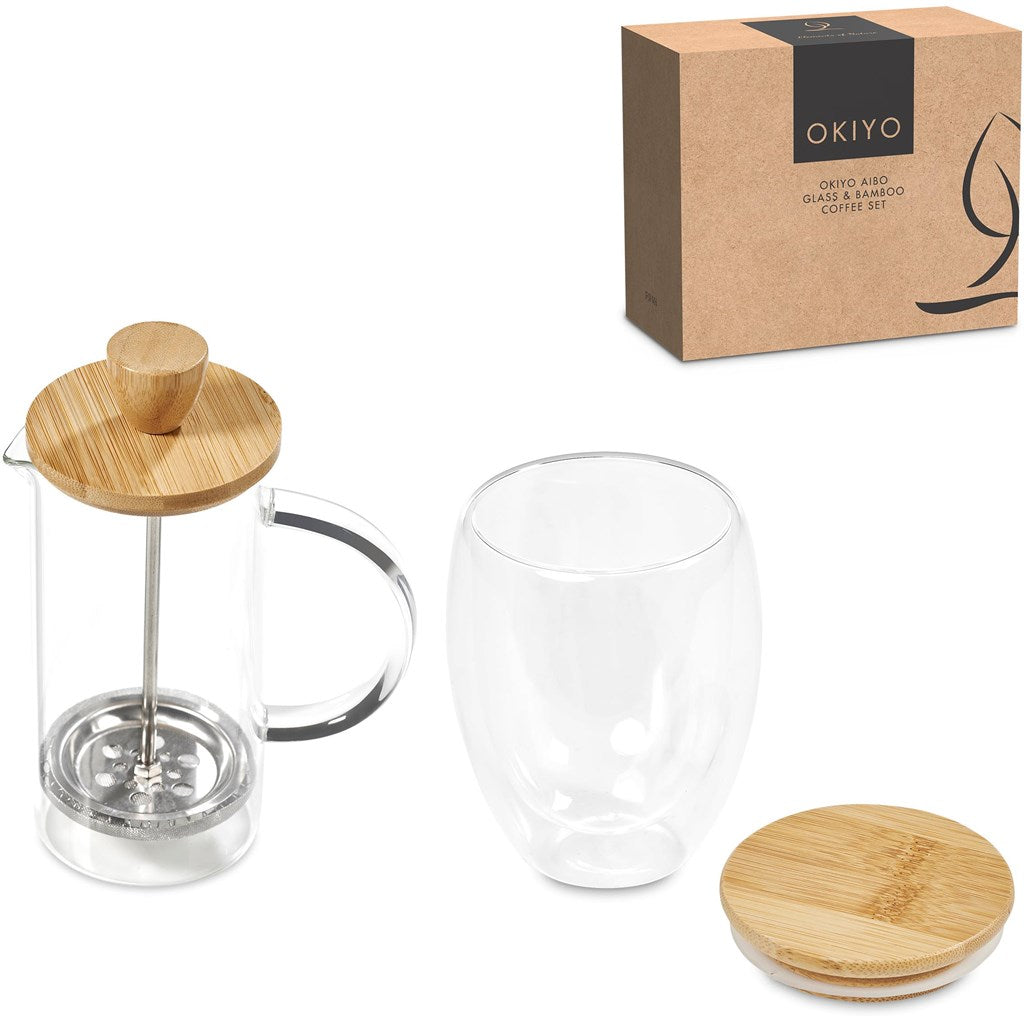 Okiyo Aibo Glass & Bamboo Coffee Set-25