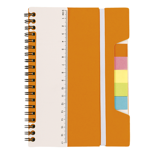 A5 Notebook With Sticky Notes And Ruler
