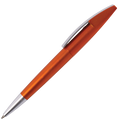 Silver Square Clip Ballpoint Pen