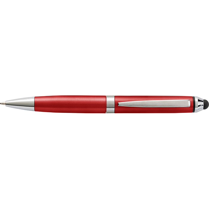 Coloured Barrel Ballpoint Pen with Stylus